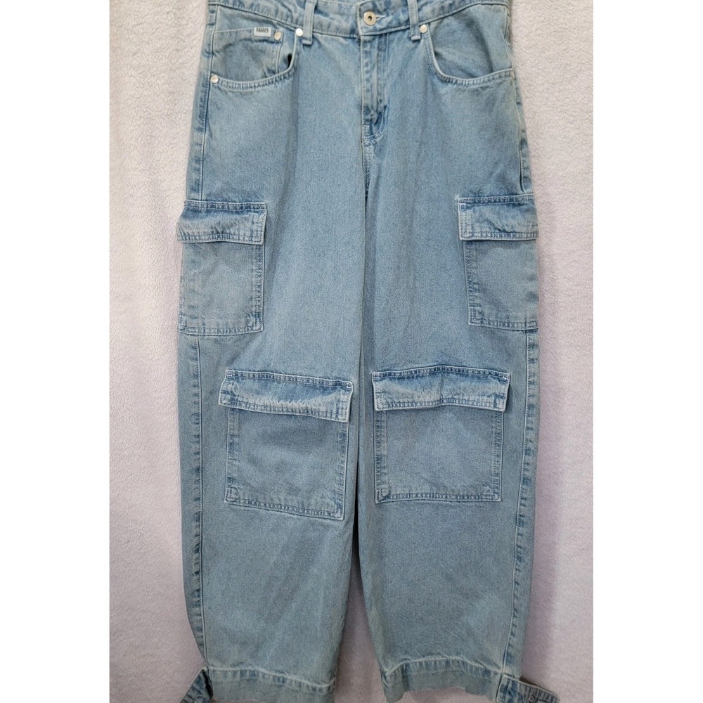Dolls Kill The Ragged Jeans Priest Balloon Cargo Pants 28 X 28" Baggy Streetwear - Picture 6 of 16